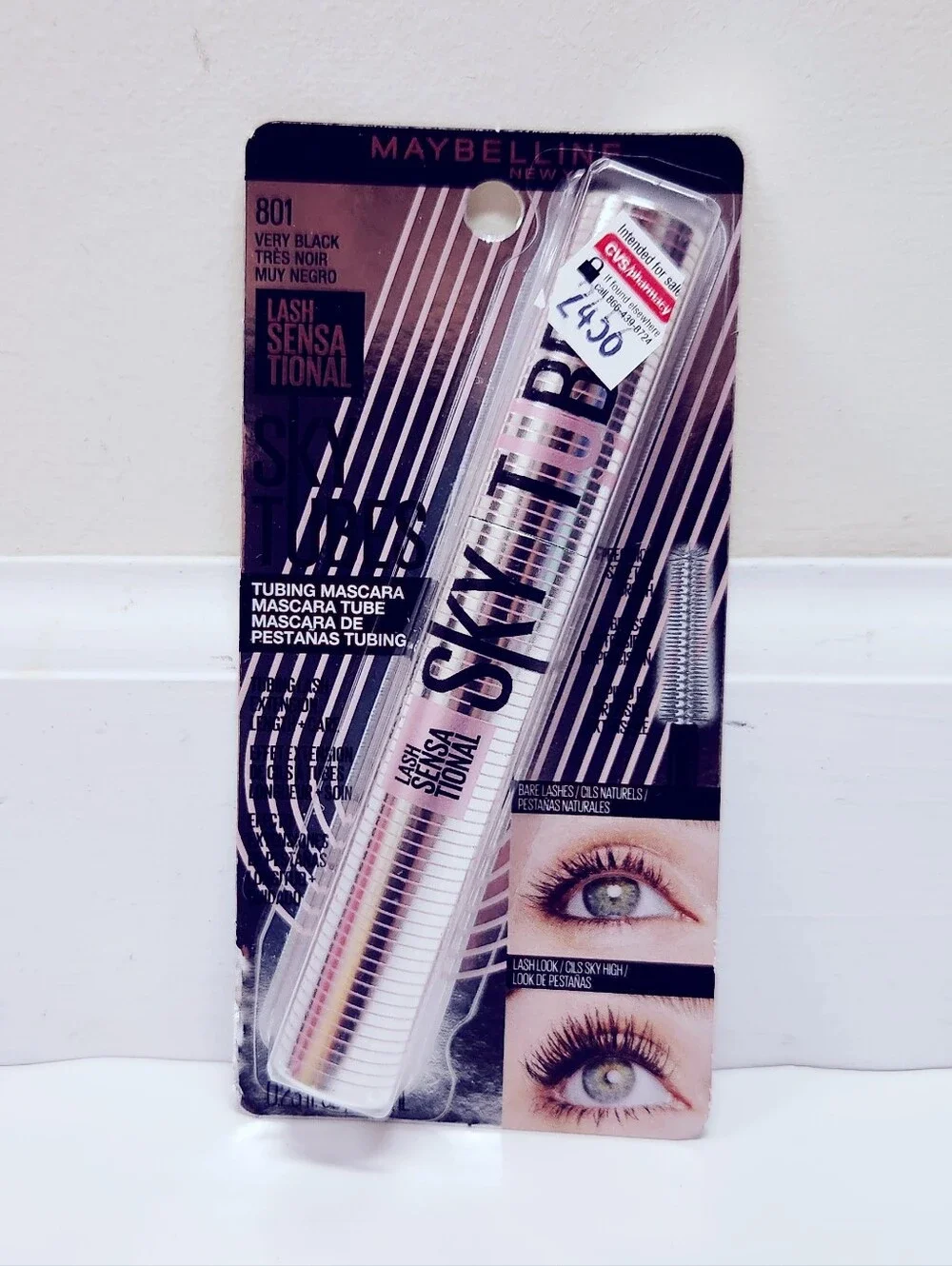 🐢2/$15 Maybelline Lash Sensational Sky Tubes Tubing Mascara Very Black
